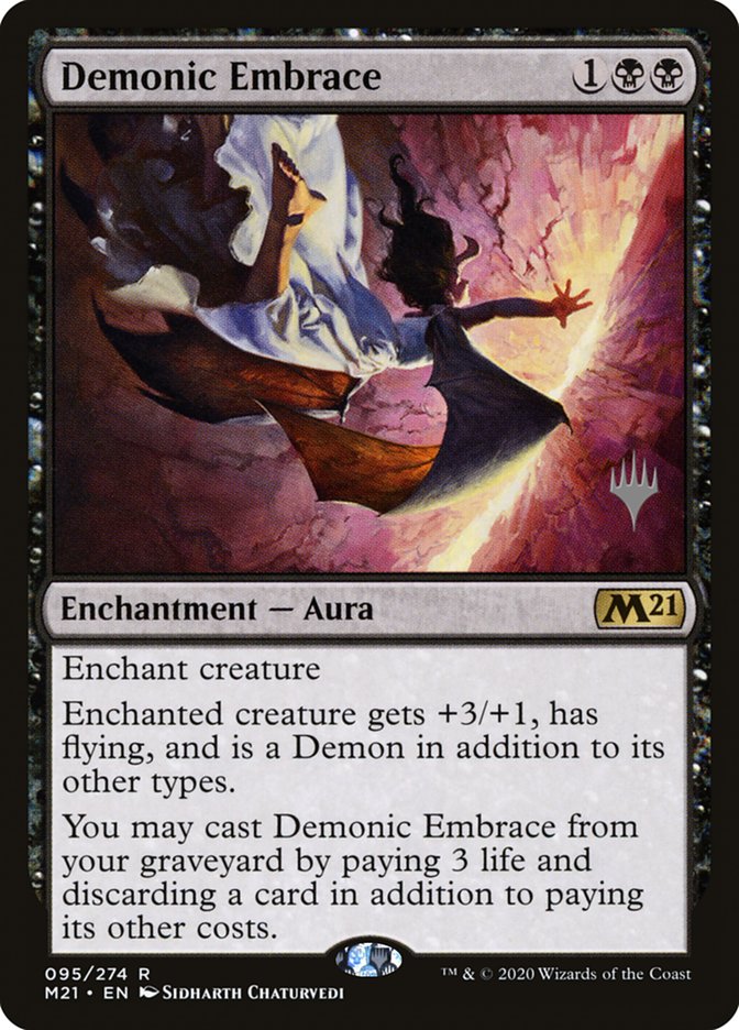 Demonic Embrace (Promo Pack) [Core Set 2021 Promos] | Anubis Games and Hobby