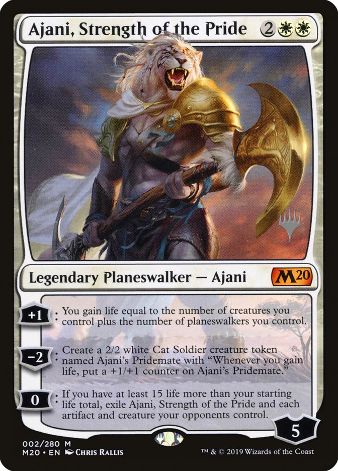 Ajani, Strength of the Pride (Promo Pack) [Core Set 2020 Promos] | Anubis Games and Hobby