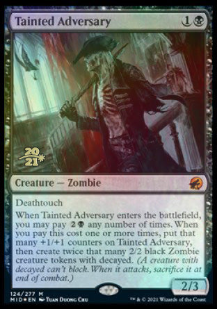 Tainted Adversary [Innistrad: Midnight Hunt Prerelease Promos] | Anubis Games and Hobby