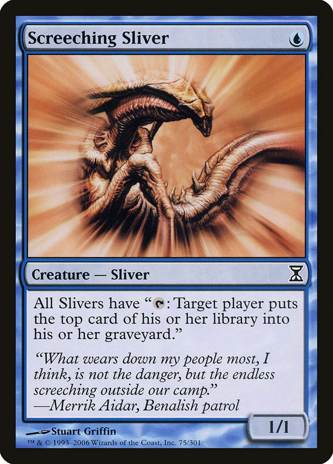 Screeching Sliver [Time Spiral] | Anubis Games and Hobby