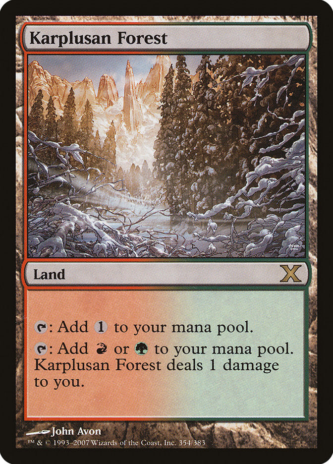 Karplusan Forest [Tenth Edition] | Anubis Games and Hobby