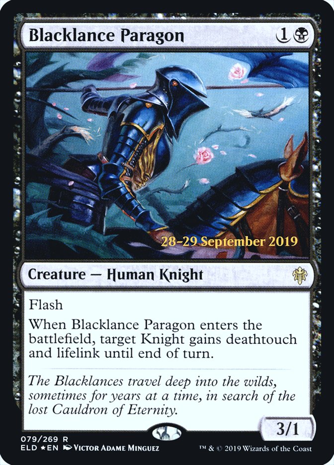 Blacklance Paragon [Throne of Eldraine Prerelease Promos] | Anubis Games and Hobby