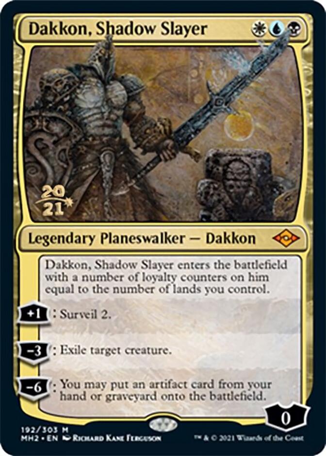 Dakkon, Shadow Slayer [Modern Horizons 2 Prerelease Promos] | Anubis Games and Hobby