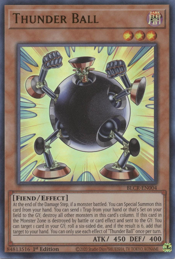 Thunder Ball [BLCR-EN004] Ultra Rare | Anubis Games and Hobby