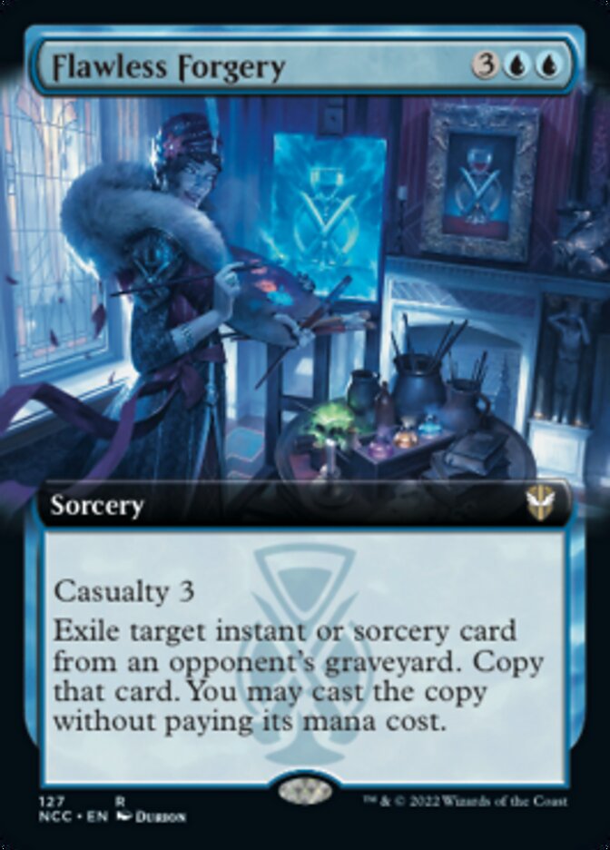 Flawless Forgery (Extended Art) [Streets of New Capenna Commander] | Anubis Games and Hobby