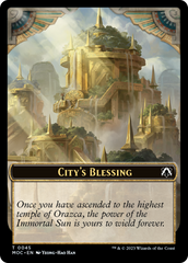 Elephant // City's Blessing Double-Sided Token [March of the Machine Commander Tokens] | Anubis Games and Hobby