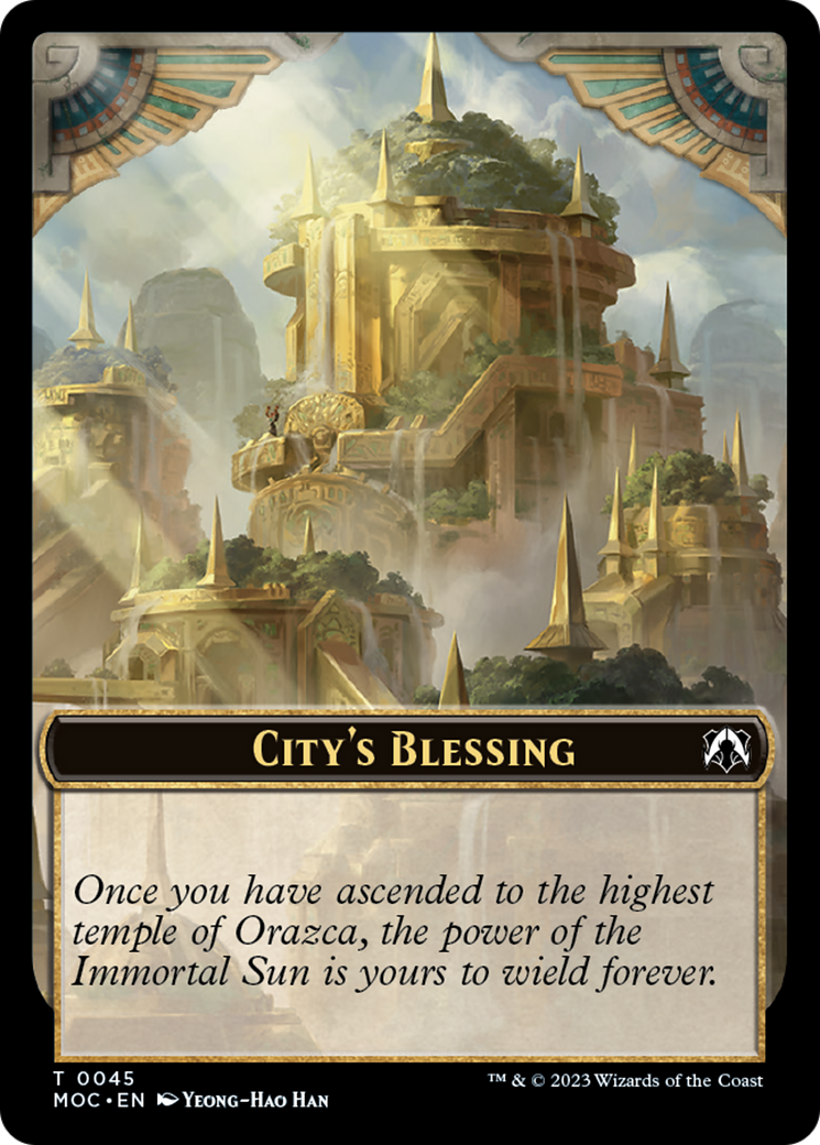 Butterfly // City's Blessing Double-Sided Token [March of the Machine Commander Tokens] | Anubis Games and Hobby