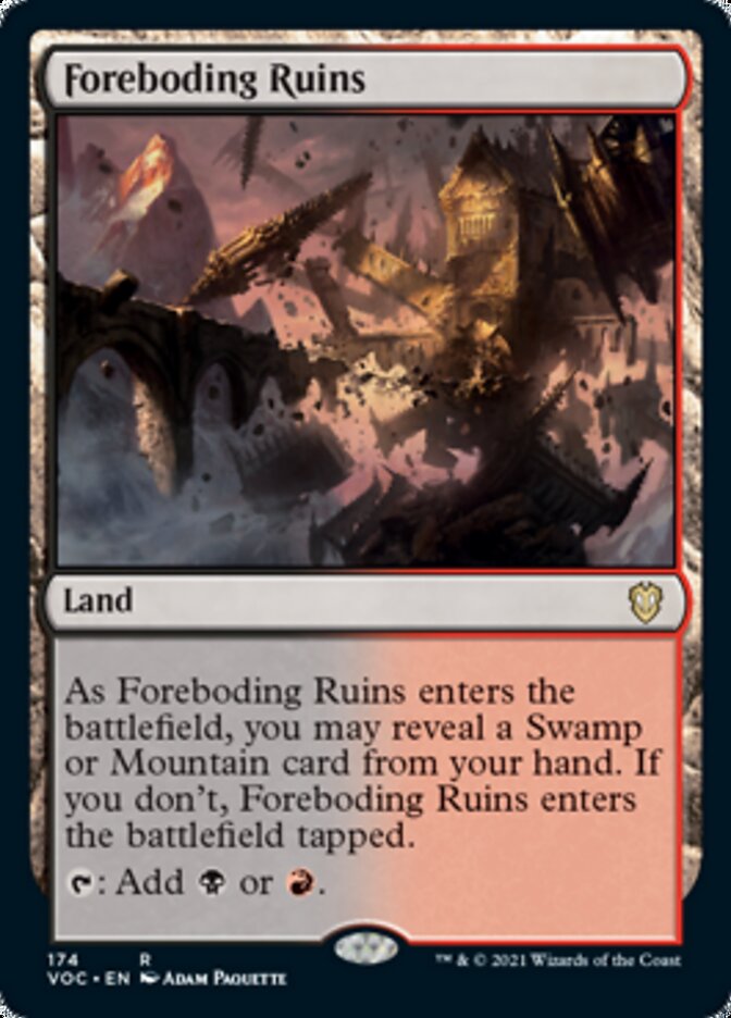 Foreboding Ruins [Innistrad: Crimson Vow Commander] | Anubis Games and Hobby