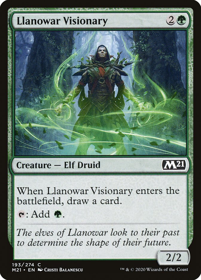 Llanowar Visionary [Core Set 2021] | Anubis Games and Hobby