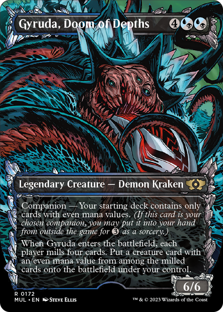 Gyruda, Doom of Depths (Halo Foil) [Multiverse Legends] | Anubis Games and Hobby