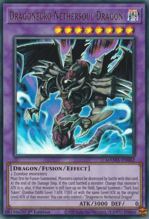 Dragonecro Nethersoul Dragon [MAMA-EN062] Ultra Rare | Anubis Games and Hobby