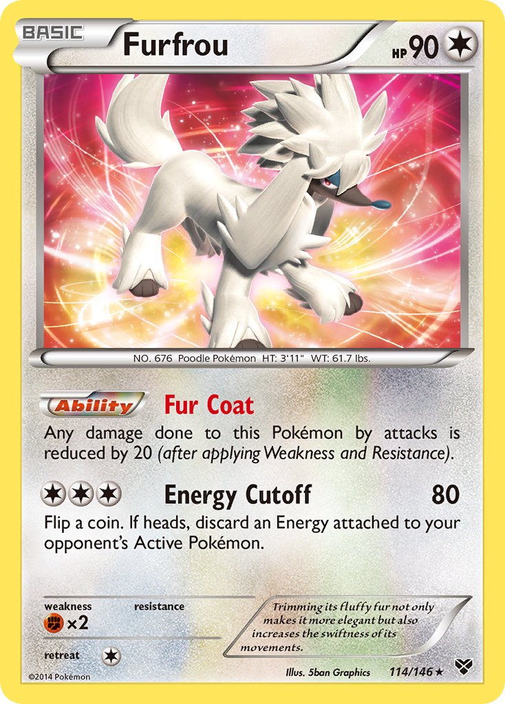 Furfrou (114/146)(Cosmos Holo) (Blister Exclusive) [XY: Base Set] | Anubis Games and Hobby