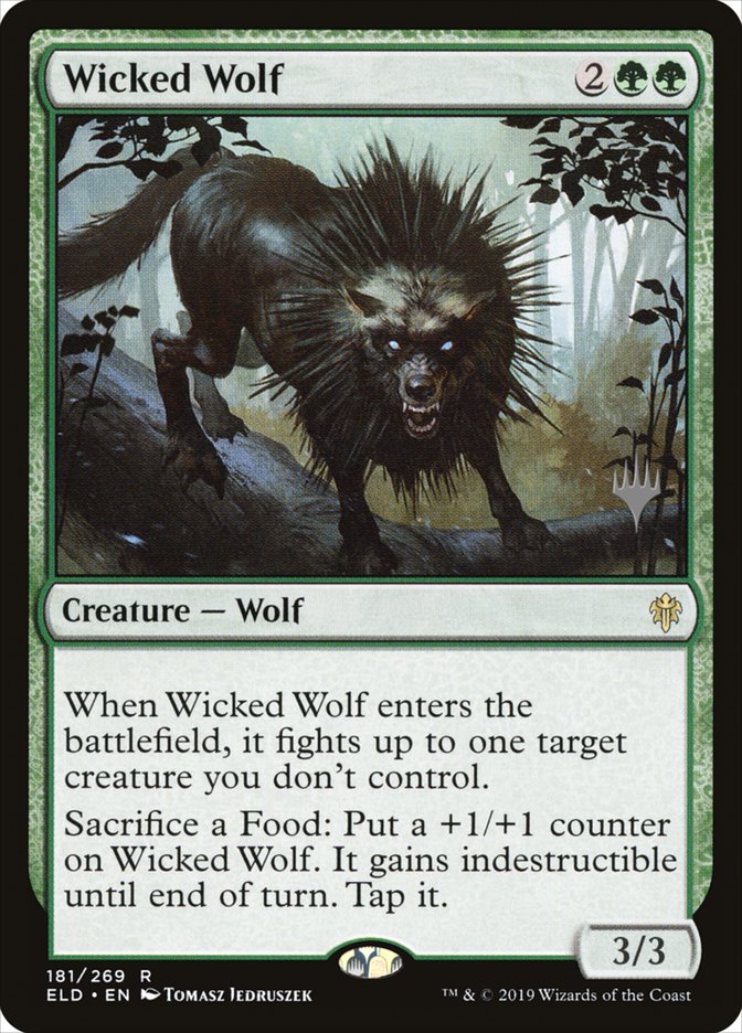 Wicked Wolf (Promo Pack) [Throne of Eldraine Promos] | Anubis Games and Hobby