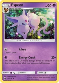 Espeon (89/214) (Cosmos Holo) (Blister Exclusive) [Sun & Moon: Lost Thunder] | Anubis Games and Hobby