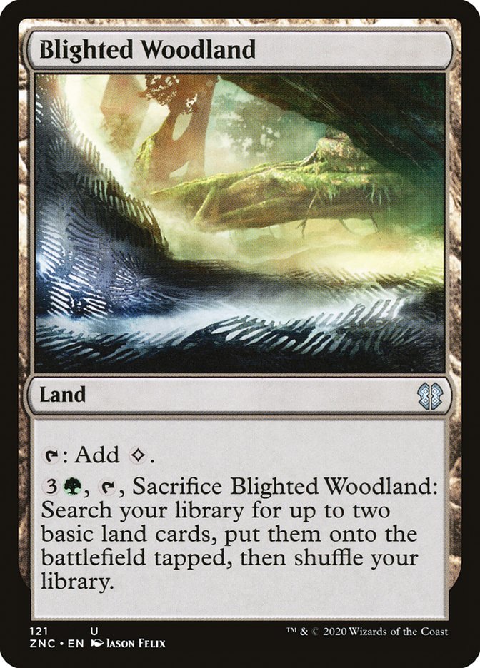 Blighted Woodland [Zendikar Rising Commander] | Anubis Games and Hobby