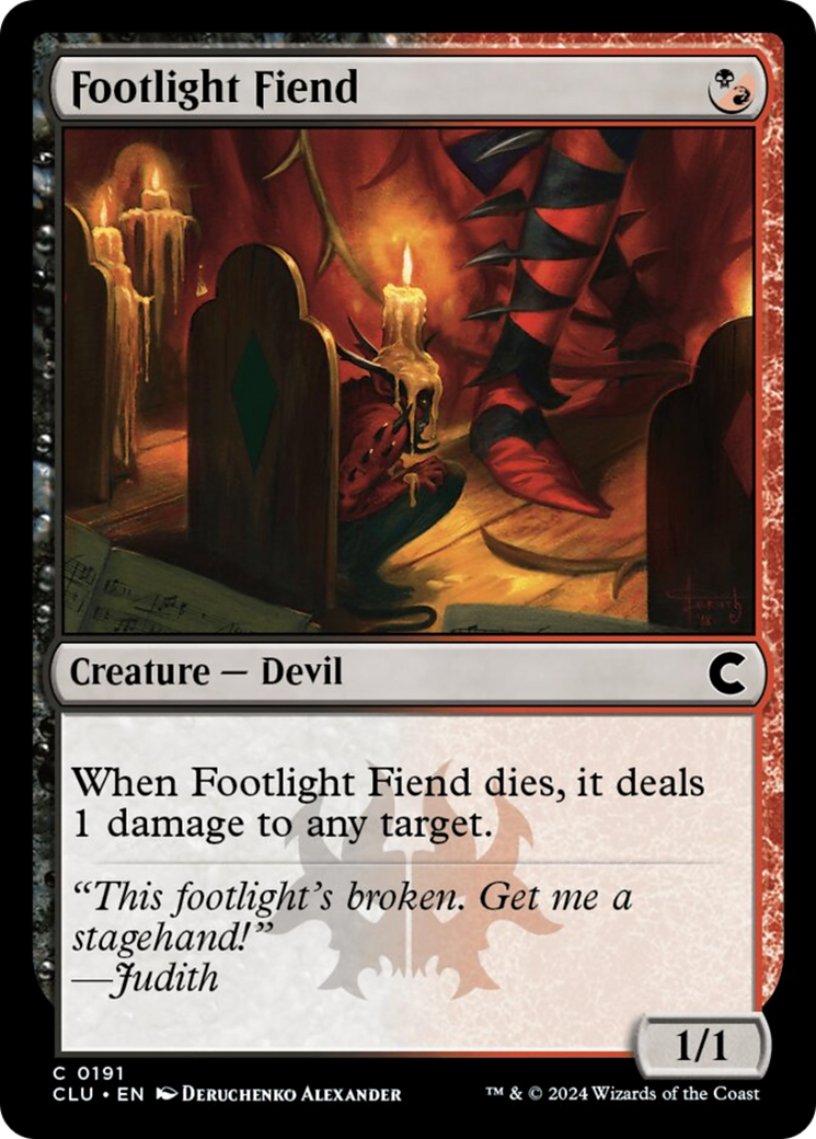 Footlight Fiend [Ravnica: Clue Edition] | Anubis Games and Hobby