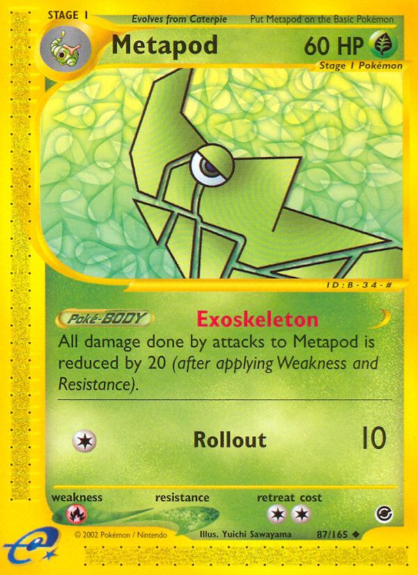 Metapod (87/165) [Expedition: Base Set] | Anubis Games and Hobby