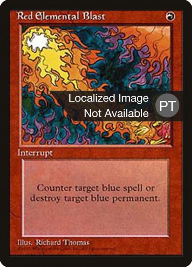 Red Elemental Blast [Fourth Edition (Foreign Black Border)] | Anubis Games and Hobby