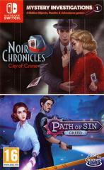 Mystery Investigations 1: Noir Chronicles: City of Crime + Path of Sin: Greed - PAL Nintendo Switch | Anubis Games and Hobby