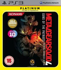 Metal Gear Solid 4: Guns of the Patriots [Platinum] - PAL Playstation 3 | Anubis Games and Hobby