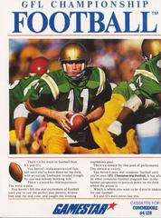 GFL Championship Football - Commodore 64 | Anubis Games and Hobby