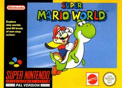 Super Mario World [Yellow Box] - PAL Super Nintendo | Anubis Games and Hobby