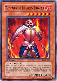 Thestalos the Firestorm Monarch [Structure Deck: Blaze of Destruction] [SD3-EN011] | Anubis Games and Hobby