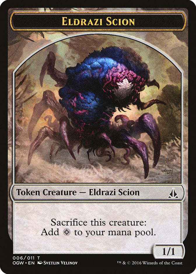 Eldrazi Scion Token (006/011) [Oath of the Gatewatch Tokens] | Anubis Games and Hobby