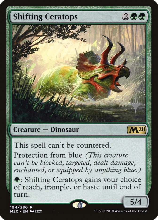 Shifting Ceratops (Promo Pack) [Core Set 2020 Promos] | Anubis Games and Hobby