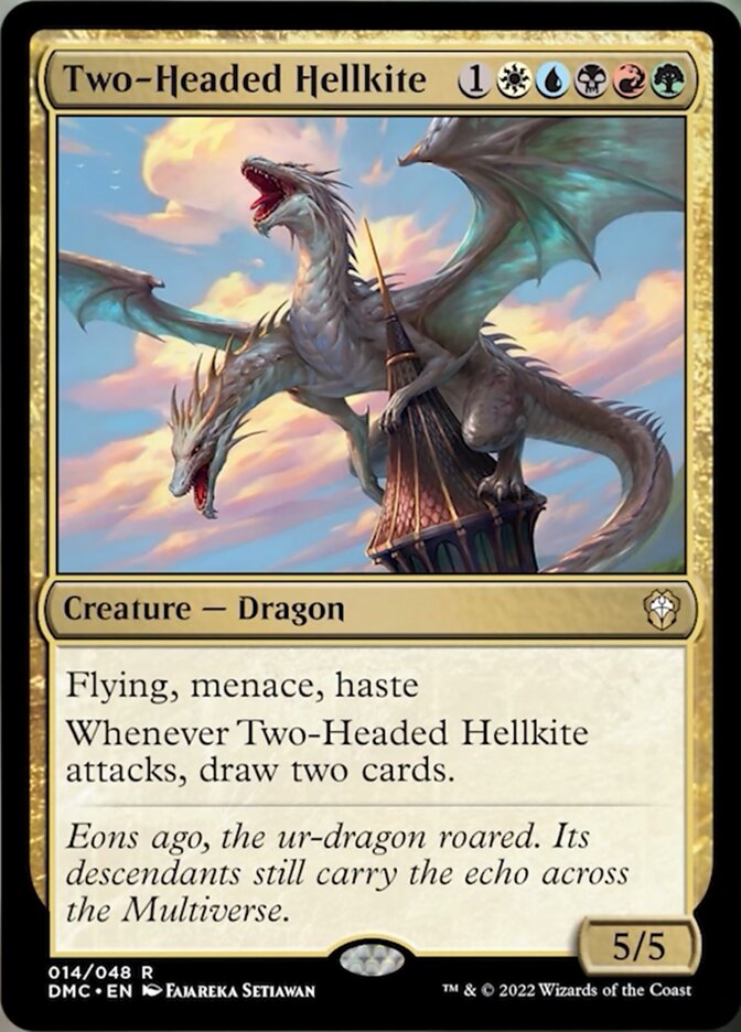 Two-Headed Hellkite [Dominaria United Commander] | Anubis Games and Hobby
