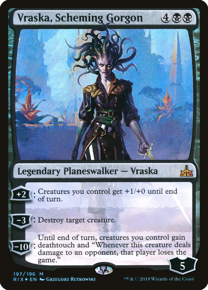 Vraska, Scheming Gorgon [Rivals of Ixalan] | Anubis Games and Hobby