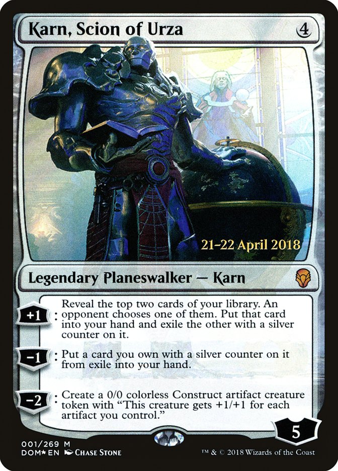 Karn, Scion of Urza [Dominaria Prerelease Promos] | Anubis Games and Hobby