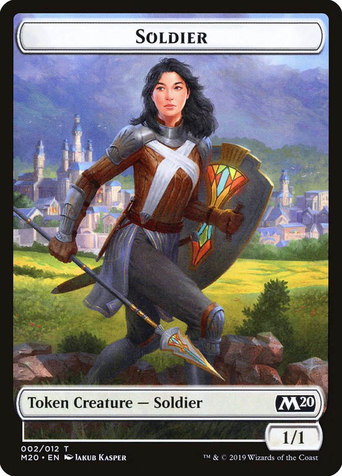 Soldier Token [Core Set 2020 Tokens] | Anubis Games and Hobby