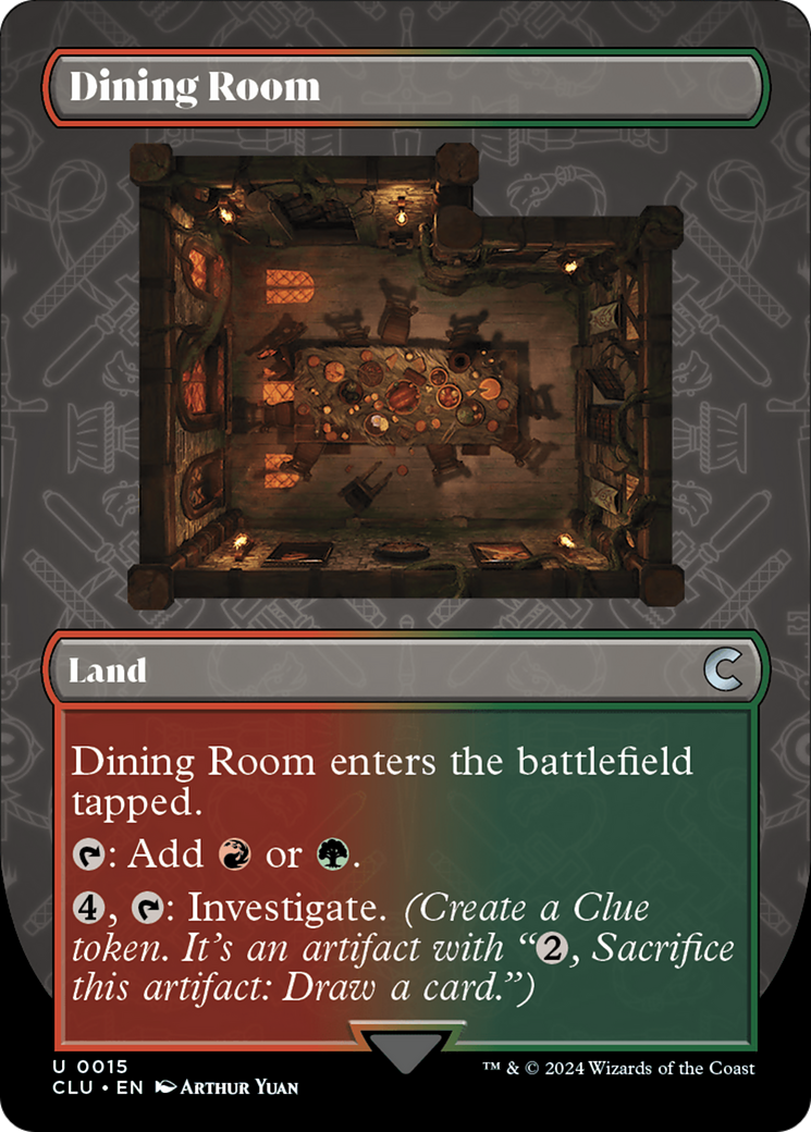 Dining Room (Borderless) [Ravnica: Clue Edition] | Anubis Games and Hobby