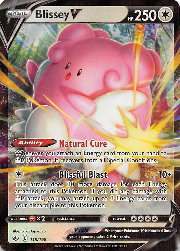 Blissey V (119/198) [Sword & Shield: Chilling Reign] | Anubis Games and Hobby