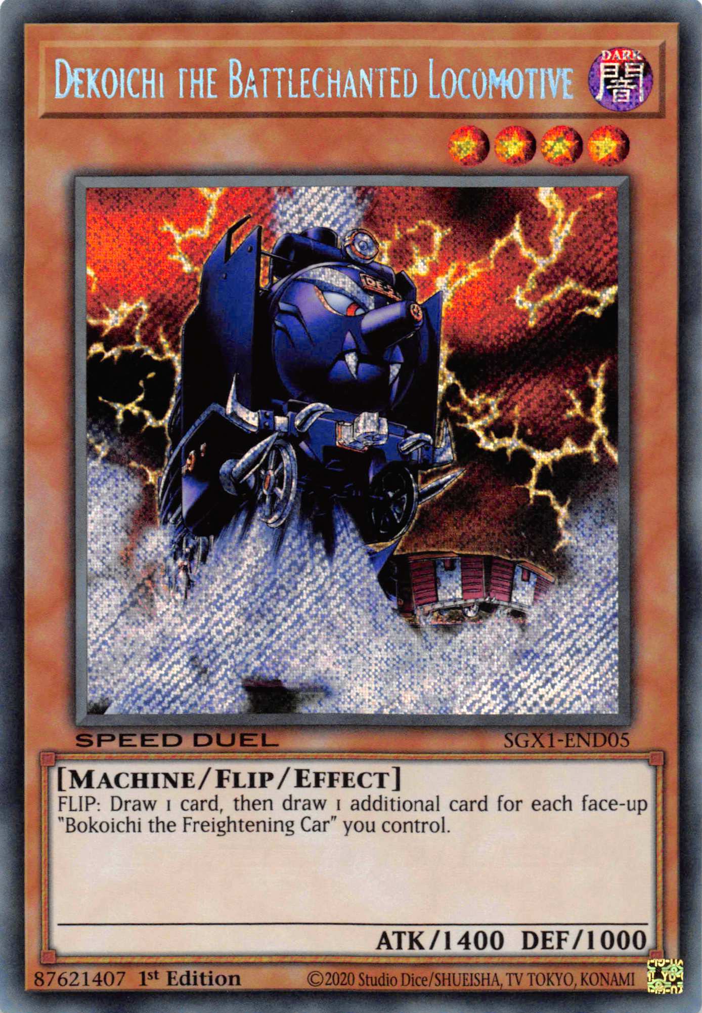 Dekoichi the Battlechanted Locomotive [SGX1-END05] Secret Rare | Anubis Games and Hobby