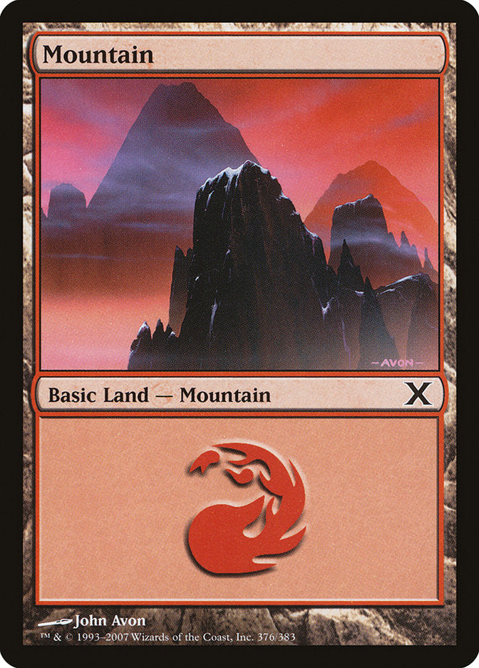 Mountain (376) [Tenth Edition] | Anubis Games and Hobby