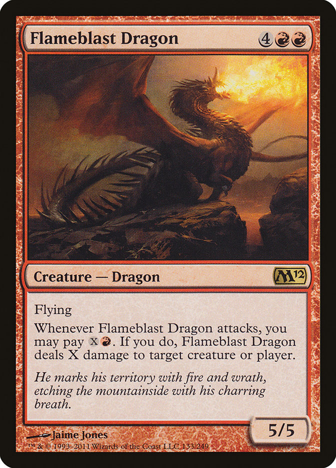 Flameblast Dragon [Magic 2012] | Anubis Games and Hobby