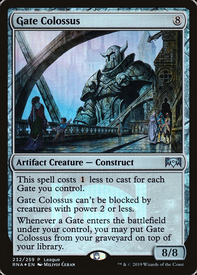 Gate Colossus (League) [Ravnica Allegiance Promos] | Anubis Games and Hobby