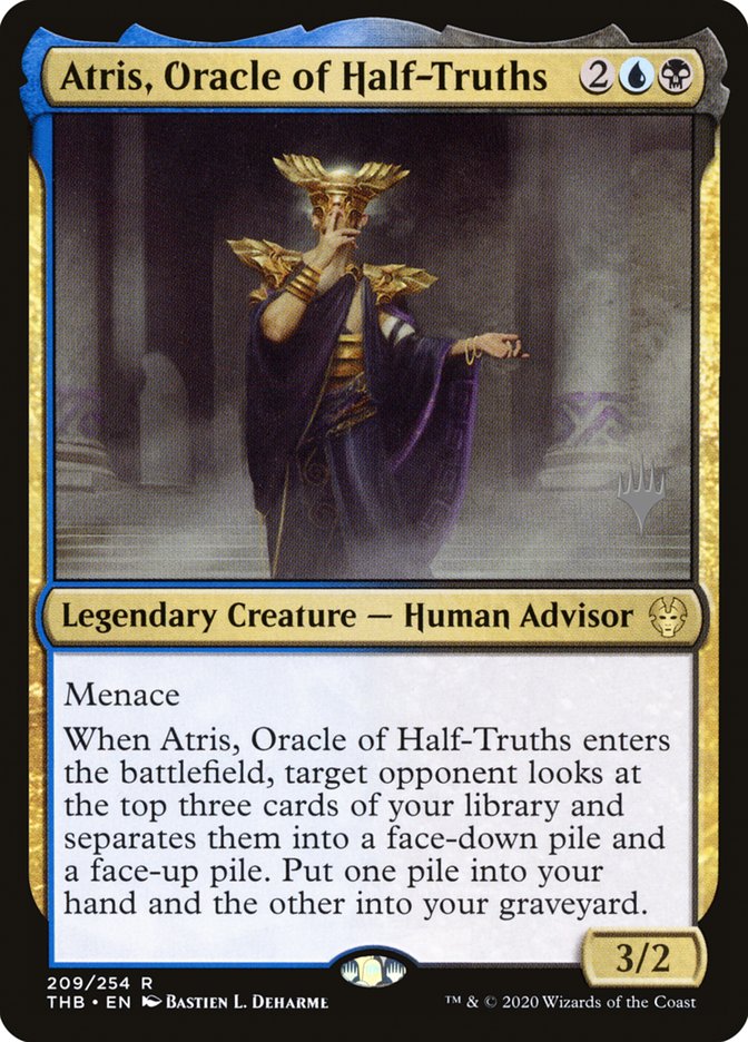 Atris, Oracle of Half-Truths (Promo Pack) [Theros Beyond Death Promos] | Anubis Games and Hobby