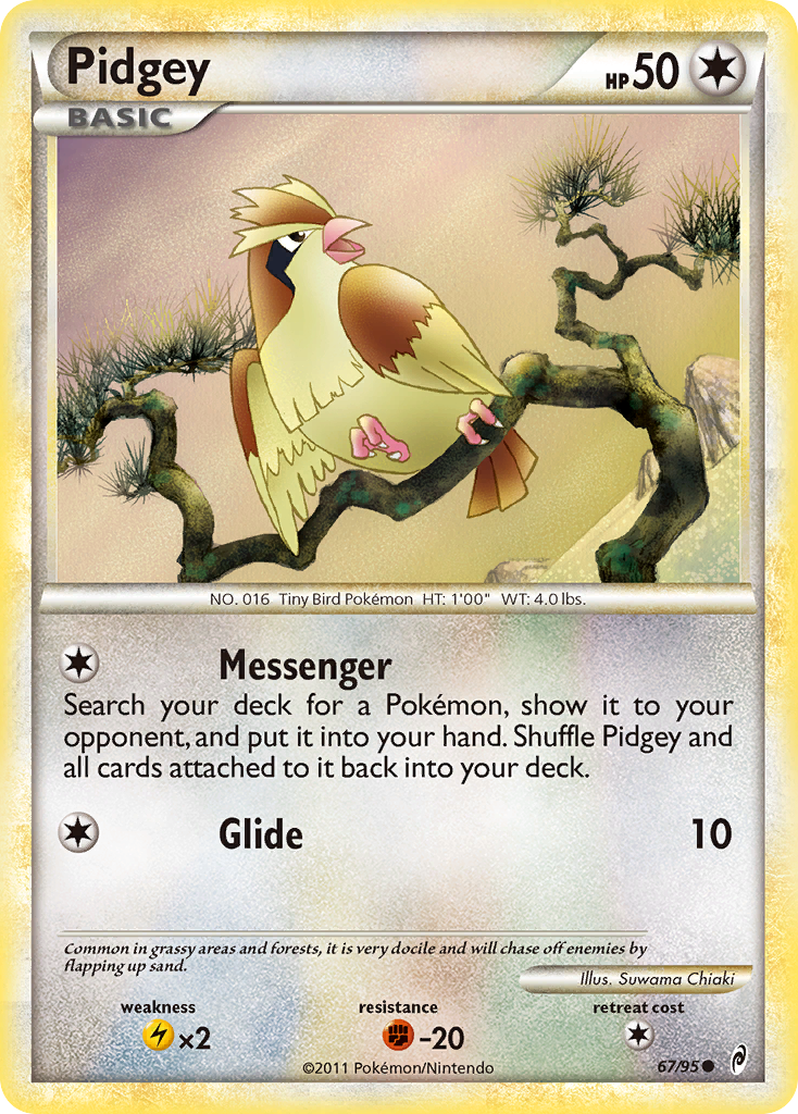 Pidgey (67/95) [HeartGold & SoulSilver: Call of Legends] | Anubis Games and Hobby