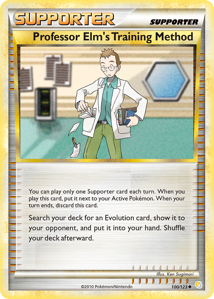 Professor Elm's Training Method (100/123) [HeartGold & SoulSilver: Base Set] | Anubis Games and Hobby