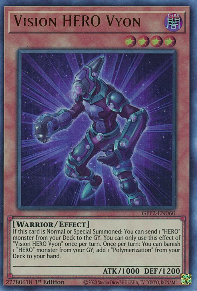 Vision HERO Vyon [GFP2-EN060] Ultra Rare | Anubis Games and Hobby