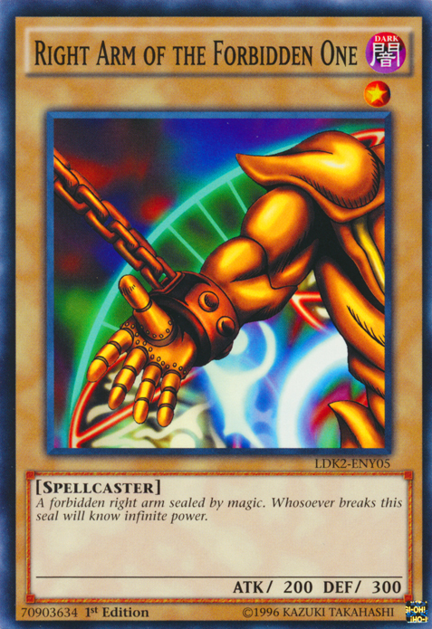 Right Arm of the Forbidden One [LDK2-ENY05] Common | Anubis Games and Hobby