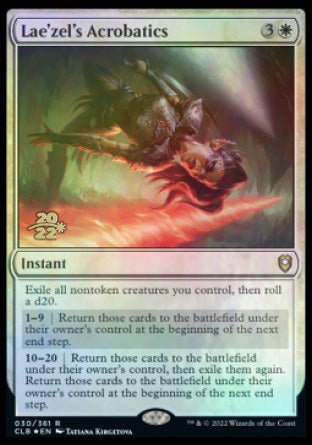 Lae'zel's Acrobatics [Commander Legends: Battle for Baldur's Gate Prerelease Promos] | Anubis Games and Hobby