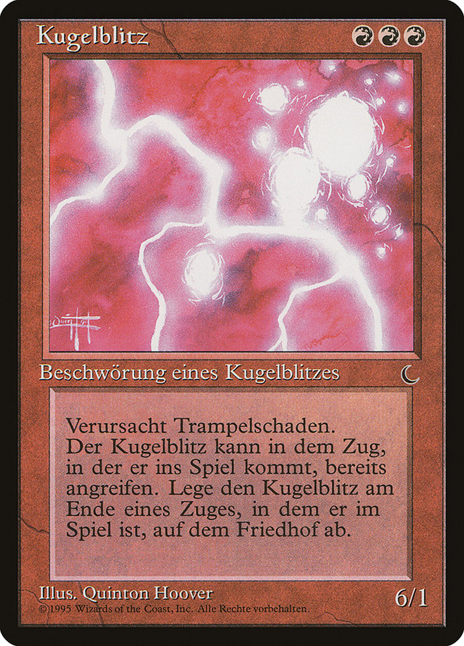 Ball Lightning (German) - "Kugelblitz" [Renaissance] | Anubis Games and Hobby