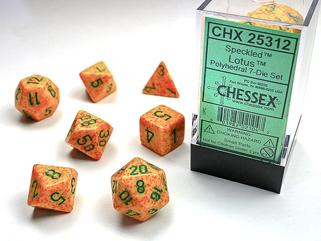 Speckled Lotus RPG dice | Anubis Games and Hobby