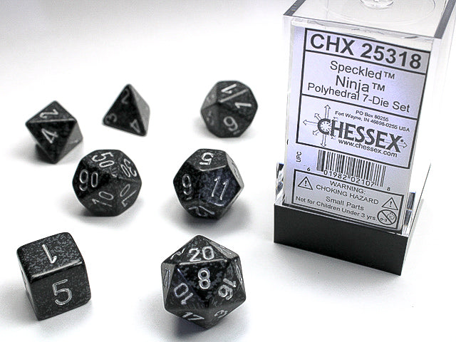 Speckled Ninja RPG dice | Anubis Games and Hobby