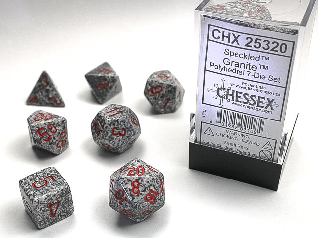 Speckled Granite RPG dice | Anubis Games and Hobby