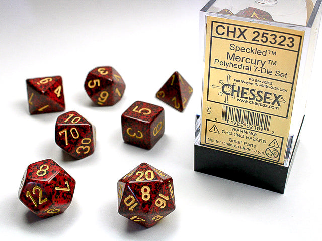 Speckled Mercury RPG dice | Anubis Games and Hobby